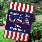 Personalized Made In The USA House Flag